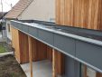 EPDM Flachdach und Prefa hellgrau p10
